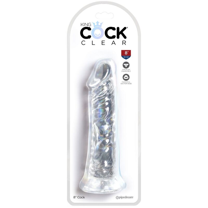 KING COCK PENIS REALISTE CLAIR 197 CM TRANSPARENT