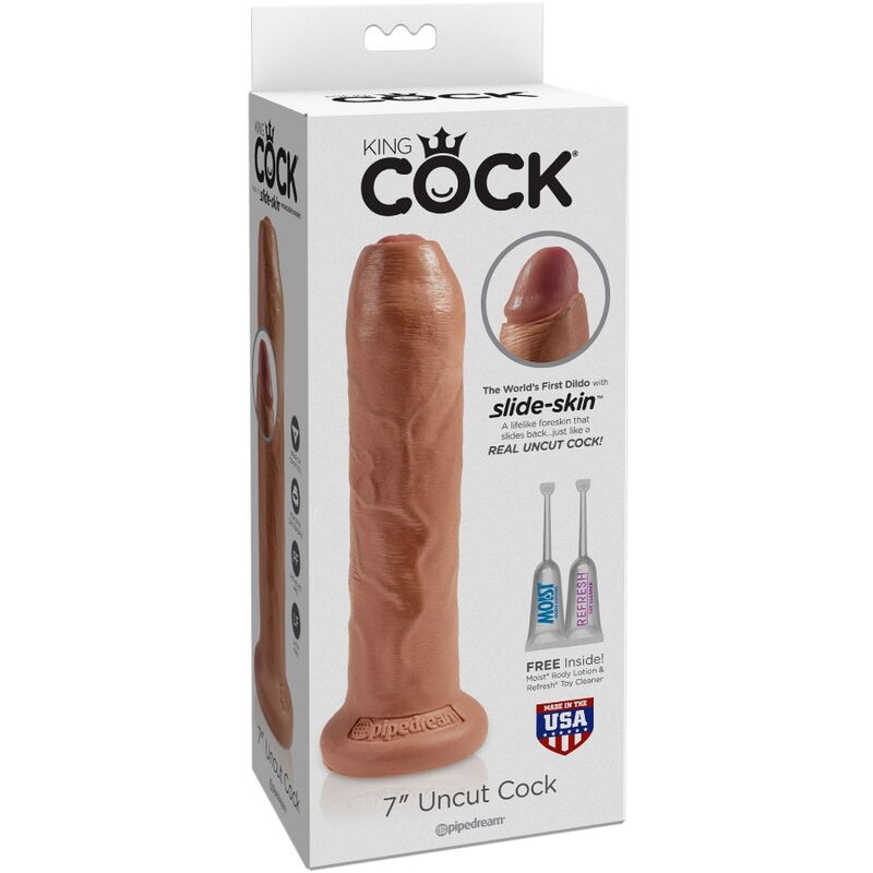 Gode réaliste Uncut 17,8 cm - vue produit de profil
