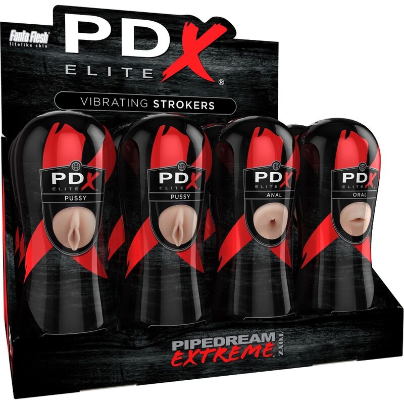 PDX ELITE ENSEMBLE DE COUREURS 12 UNITES 6X VAGIN 3X ANO 3X BOUCHE