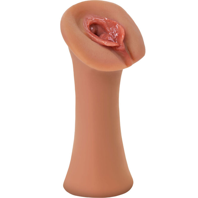 Juicy Snatch tan/caramel self-lubricating masturbator