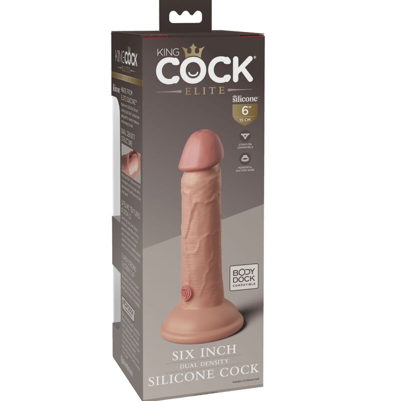 Gode réaliste silicone dual density 15 cm — emballage
