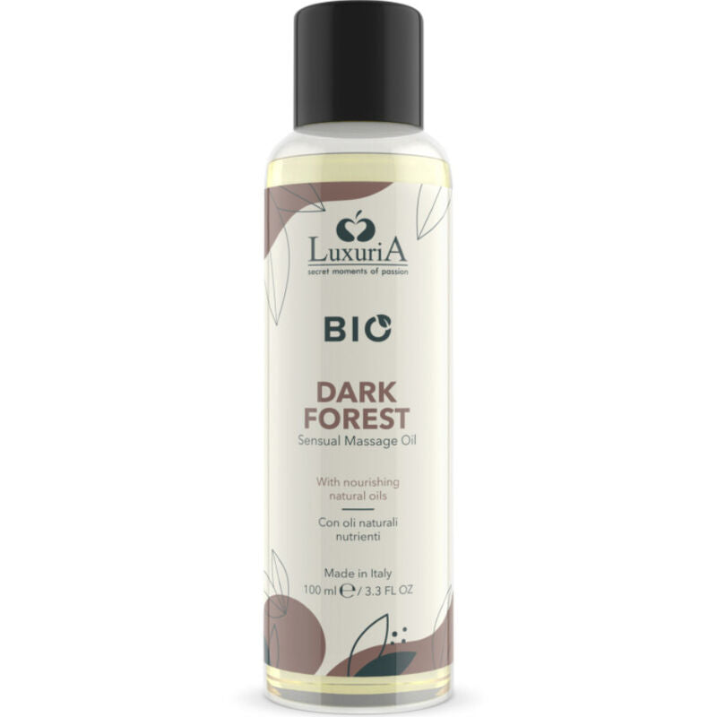 Huile de massage bio aux notes boisées 100 ml — Dark Forest · Intimateline Luxuria · Huiles neutres