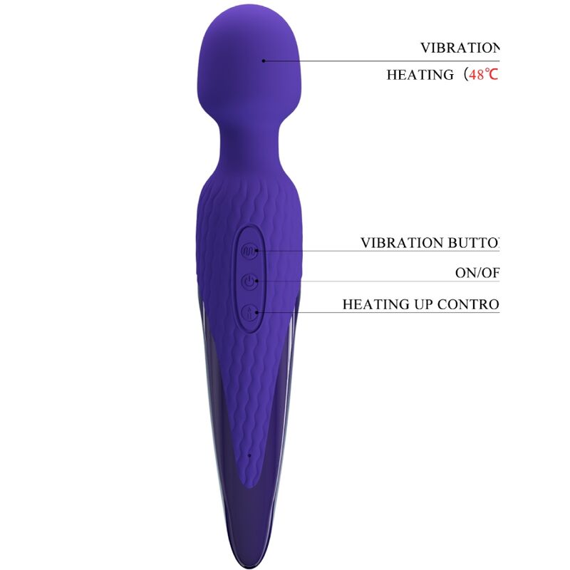 PRETTY LOVE ANTONY YOUTH WAND VIBRATEUR VIOLETTE EFFET CHALEUR