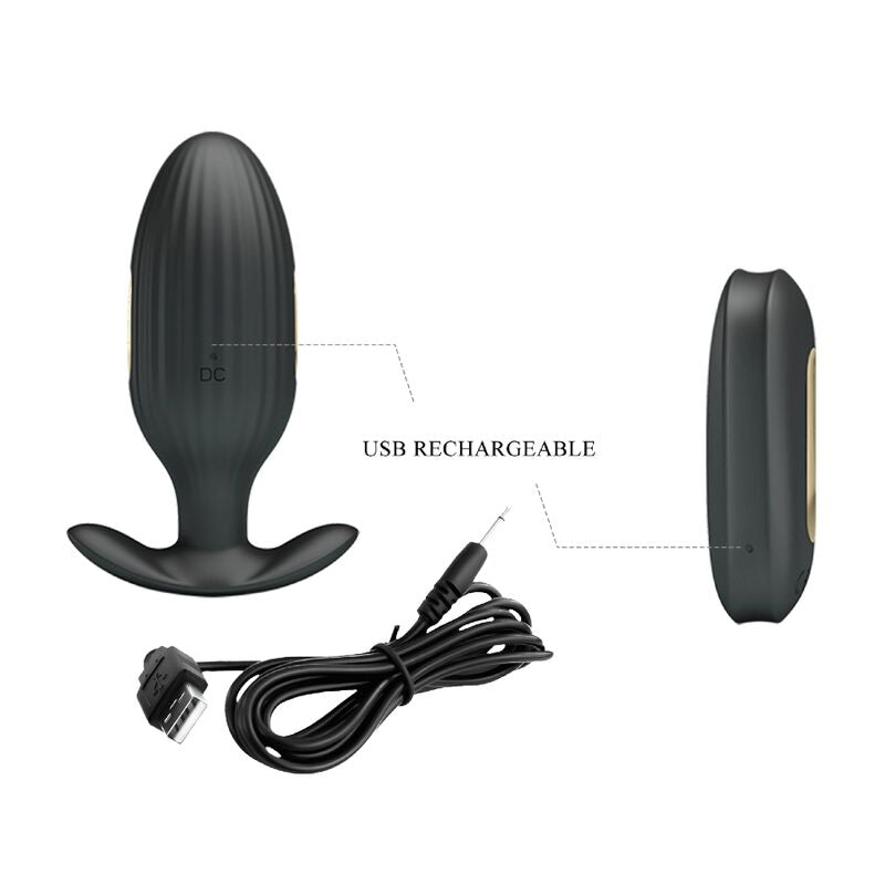 Plug vibrant et électro stimulation avec télécommande — emballage