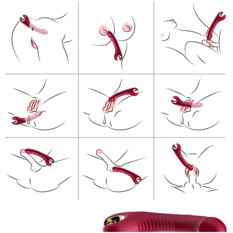 ARMONY VIBRATEUR ROTATEUR PRINCE DILDO ROUGE