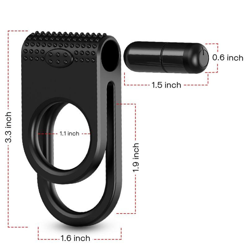 ARMONY TWINS DOUBLE VIBRATEUR POUR COUPLES NOIR