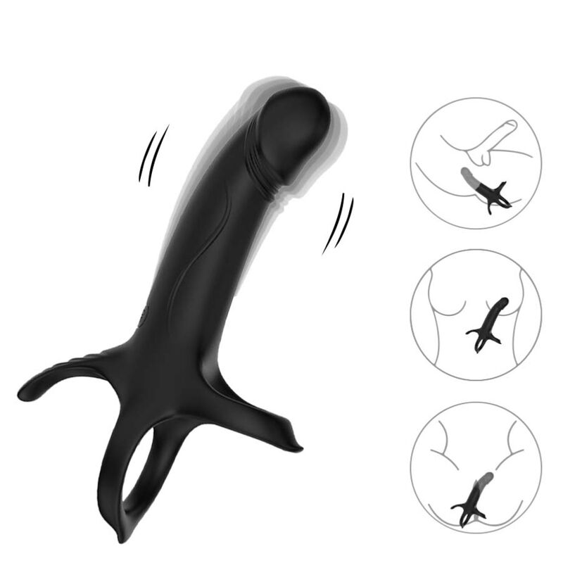 ARMONY GODE AVEC ANNEAU ET VIBRATEUR TELECOMMANDE NOIR