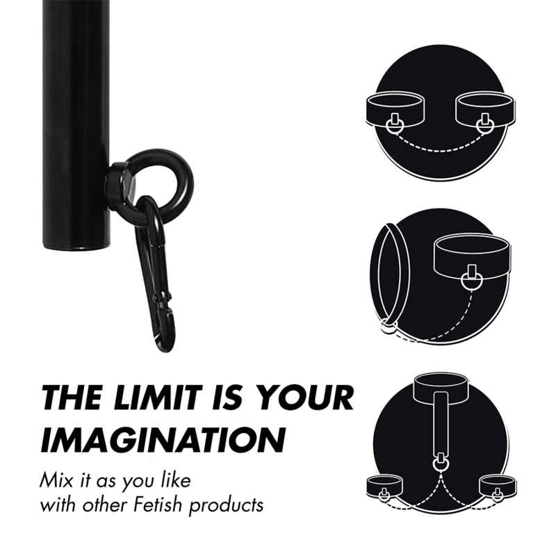 FETISH SUBMISSIVE BONDAGE BARRE SEPARATEUR REGLABLE 4 PIECES