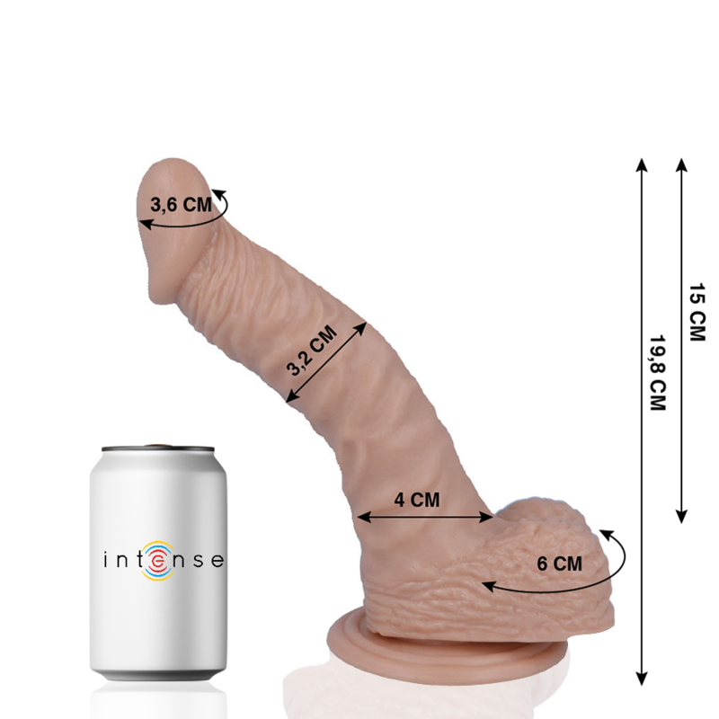 Realistic Dildo 19,8 cm × Ø 3,2 cm with Suction Cup — No.18