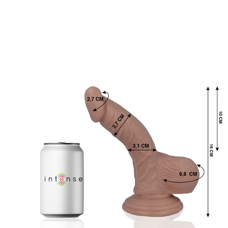 Realistic dildo with fine tip — Mr Intense N°2 16 cm