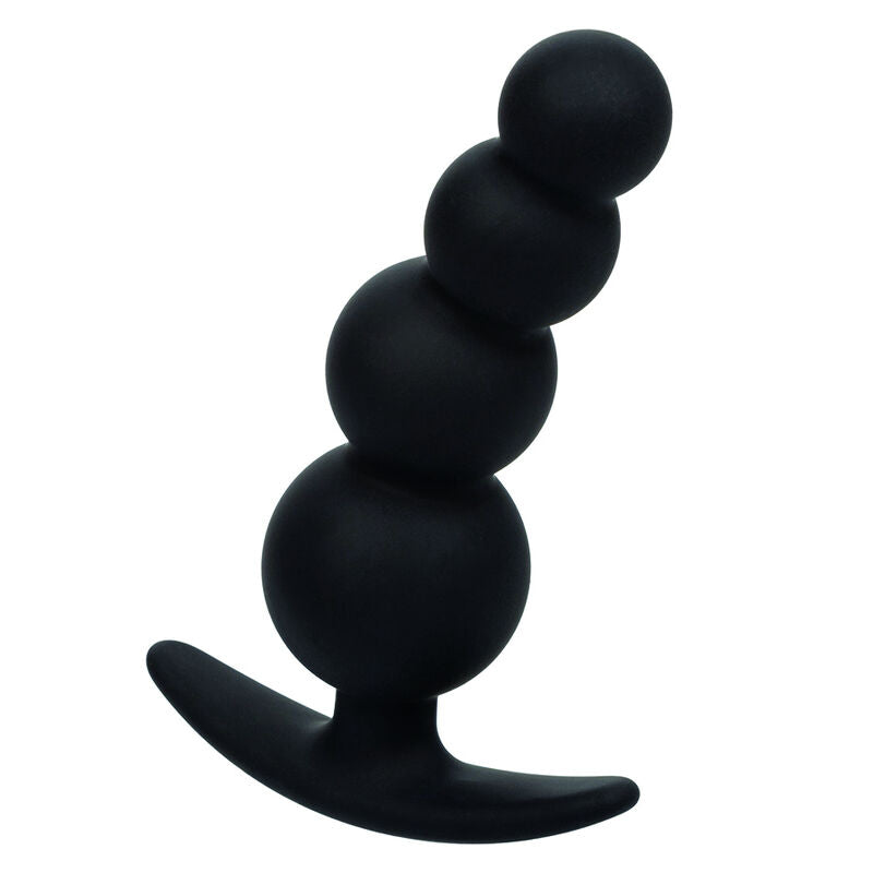 Plug anal silicone 4 perles graduées 11,5 cm — vue de profil
