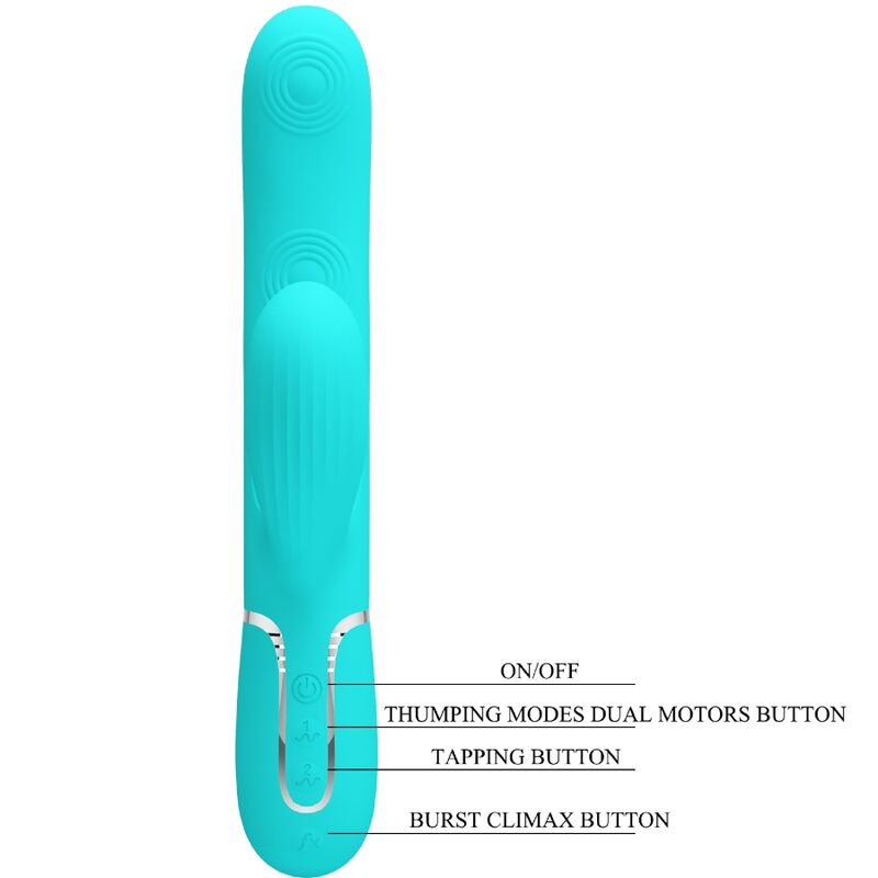 Pretty Love Perlita 3-in-1 Vibrator Aqua Green