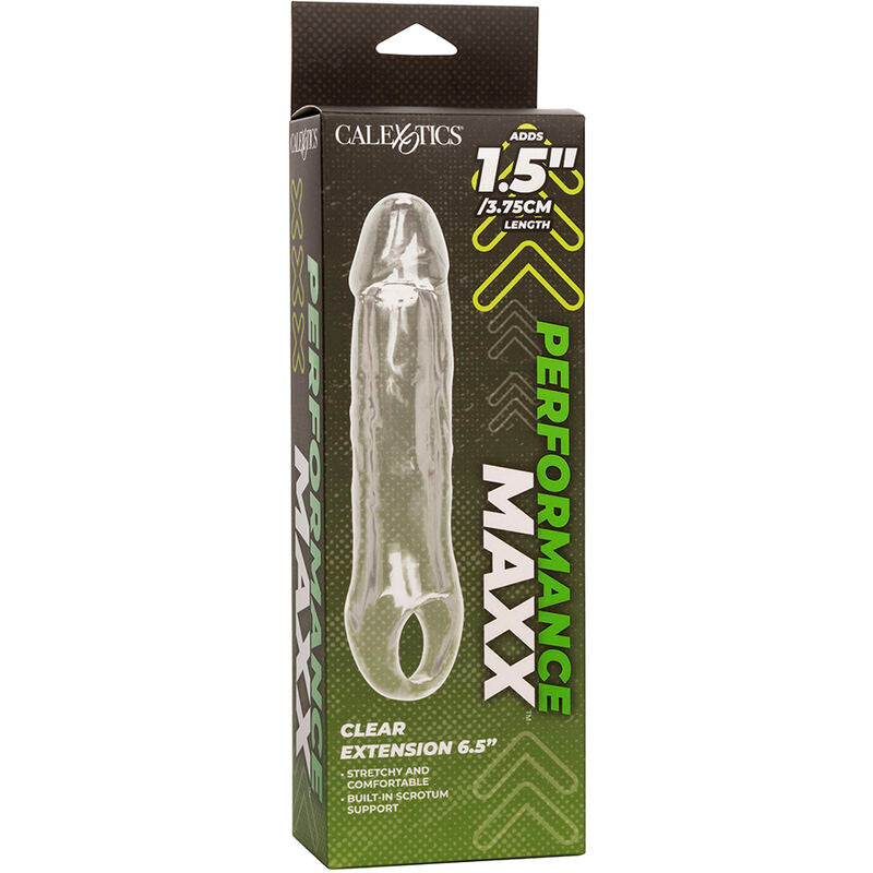 Caixa CalExotics Performance Maxx Clear 6,5 polegadas com manga transparente ilustrada