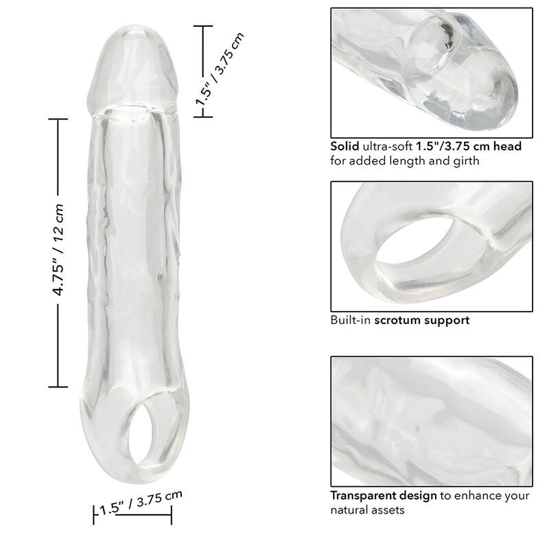 Esquema da manga Performance Maxx com ponta de 3,75 cm e parte oca de 12 cm