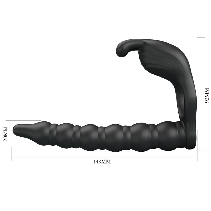 PRETTY LOVE BLACKNEY ANNEAUX PENIS AVEC PLUG VIBRATEUR