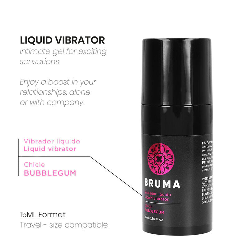 BRUMA VIBRATEUR LIQUIDE ULTRA GLISSANT BUBBLEGUM 15 ML