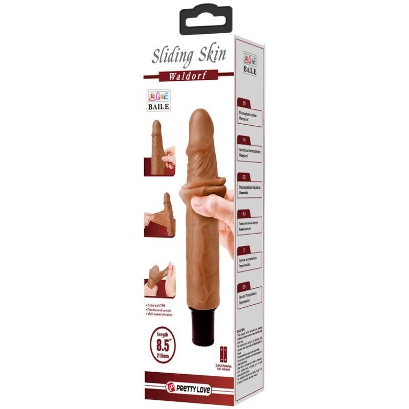 PRETTY LOVE WALDORF REALISTIC VIBRATOR 18 CM Ø 4 CM