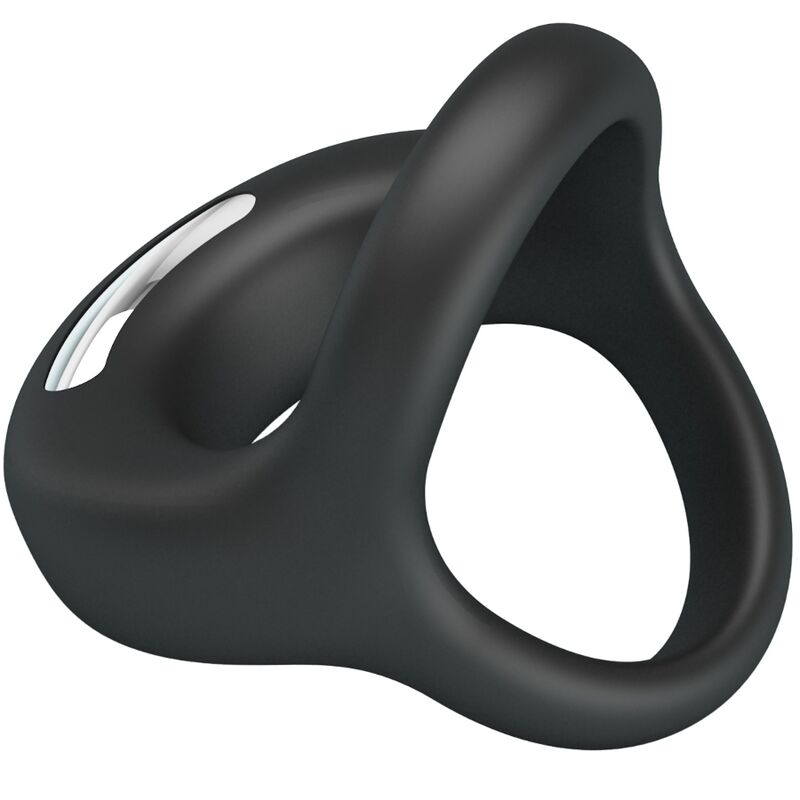 Double cockring vibrant 10 modes rechargeable USB — texture visible
