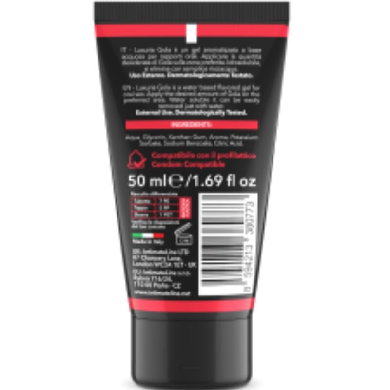 INTIMATELINE LUXURIA GEL SEXUEL ORAL SAVEUR FRAISE 50 ML