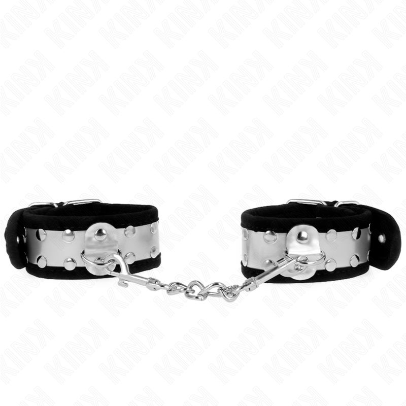 KINK APPUI POIGNETS FINS NOIR ARGENT 30 X 4 CM