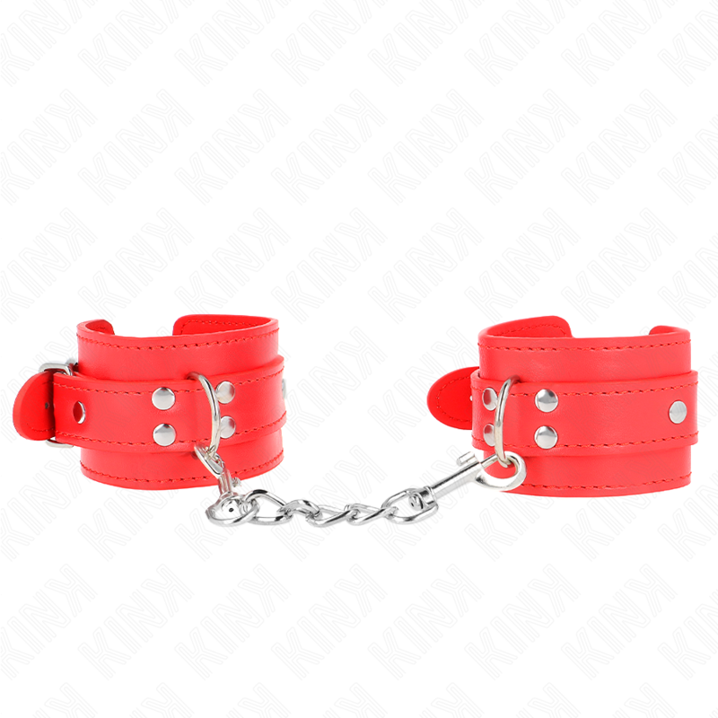 KINK APPAREILS POIGNETS SIMPLES ROUGE AJUSTABLES 20 23 CM X 55 CM