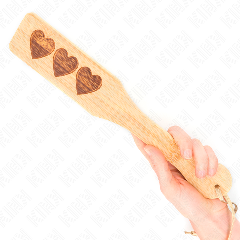 KINK PALETTE EN BAMBOU DESIGN COEUR 32 X 55 CM