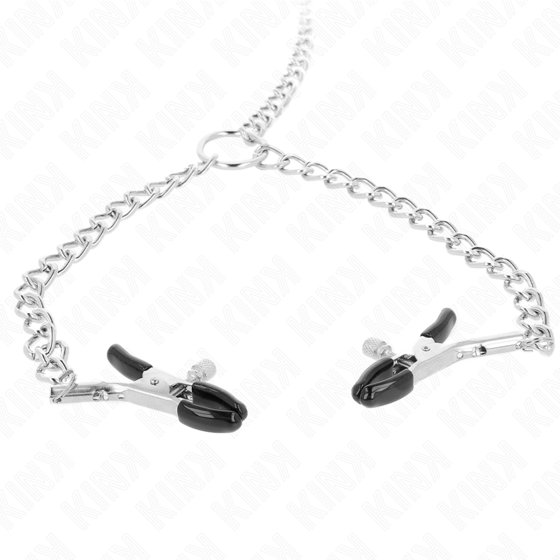 KINK 4 PINCES A METON CHAINE 32 CM AVEC PETITES CHAINES 14 CM