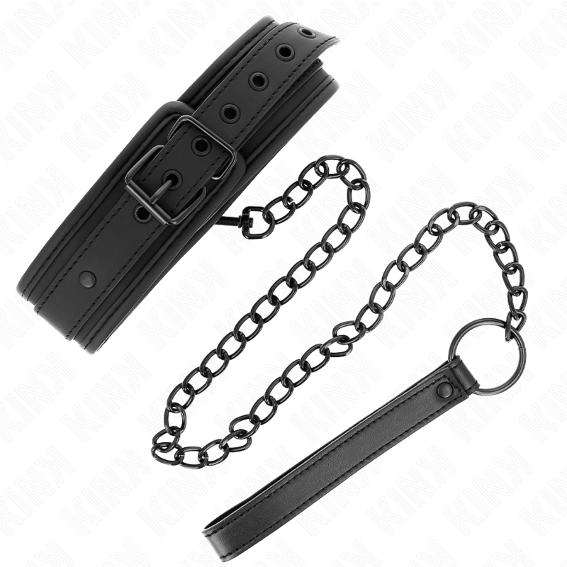 KINK COLLIER DE BONDAGE EN NEOPRENE MODELE 1 AVEC CEINTURE 78 CM REGLABLE 375 X 495 CM