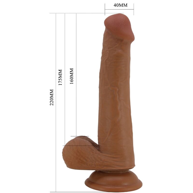 PRETTY LOVE GRAND GODE REALISTE 22 CM MARRON