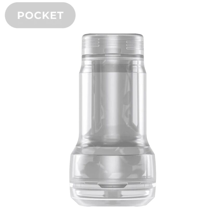 Gaine masturbation transparente cristal — vue détaillée