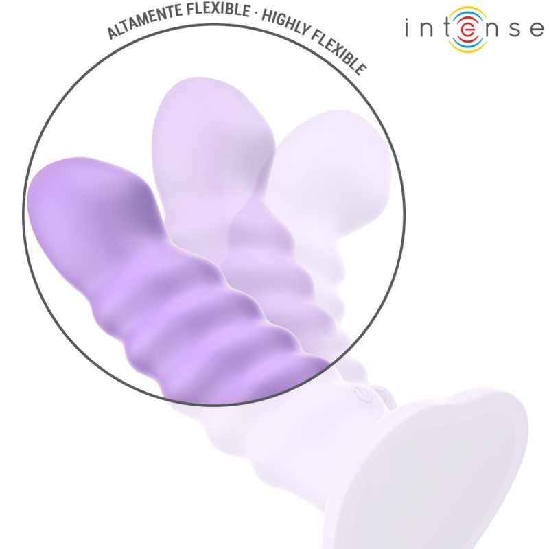 INTENSE BRENDA VIBRATEUR TAILLE M DESIGN SPIRALE 10 VIBRATIONS VIOLET TELECOMMANDE