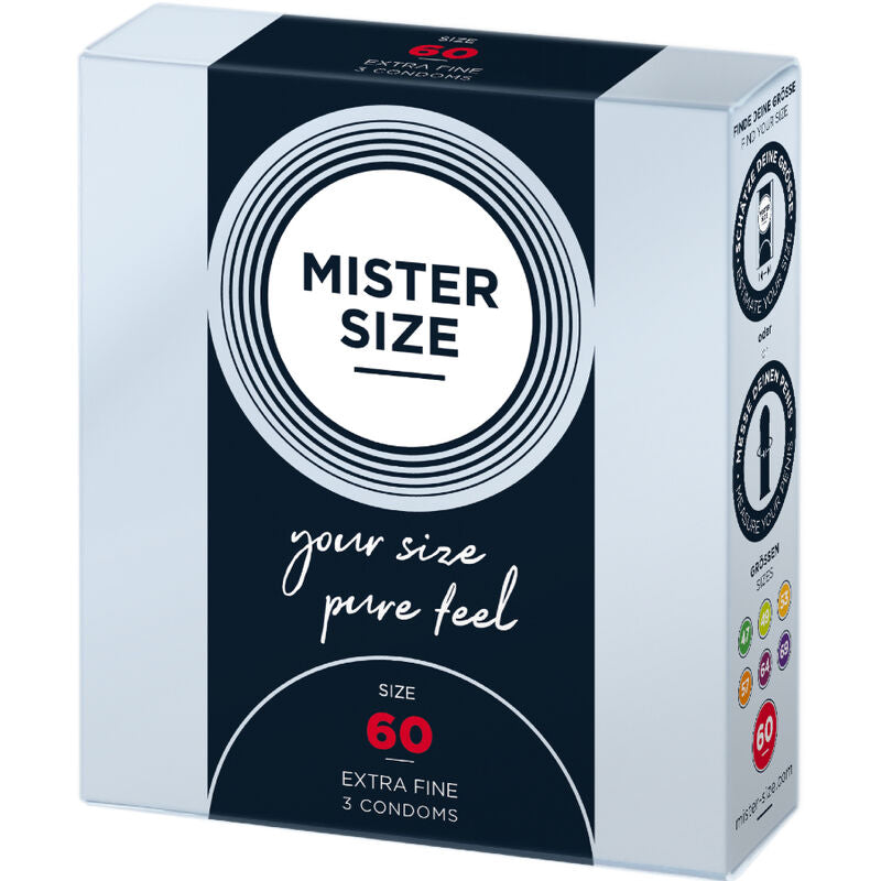MISTER SIZE PRESERVATIF TAILLE XL 60 MM 3 UNITES