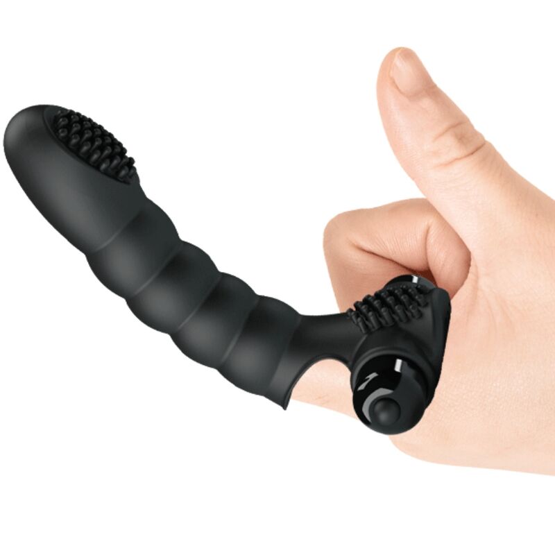 Alexander Vibrator an einem Finger getragen