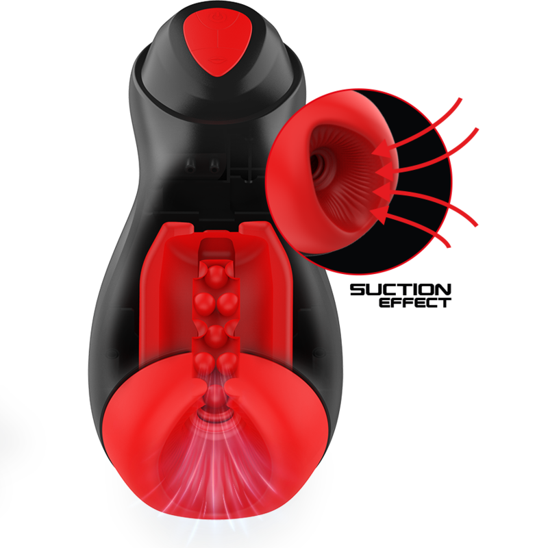 Masturbateur automatique aspiration + vibration 5+5 modes — vue de profil