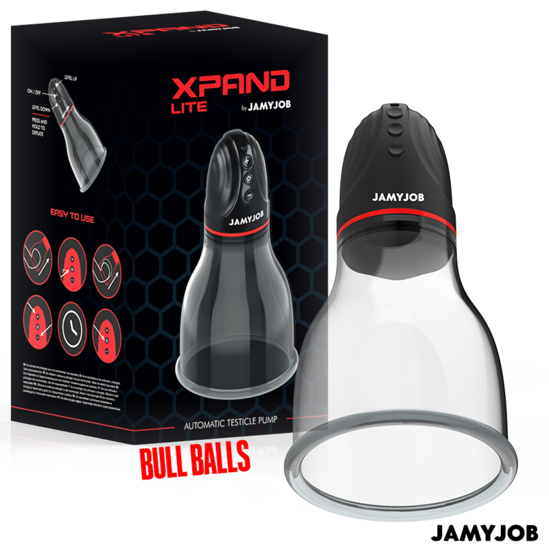 JAMYJOB XPAND LITE POMPE A TESTICULES AUTOMATIQUE 3 NIVEAUX D ASPIRATION GRIS