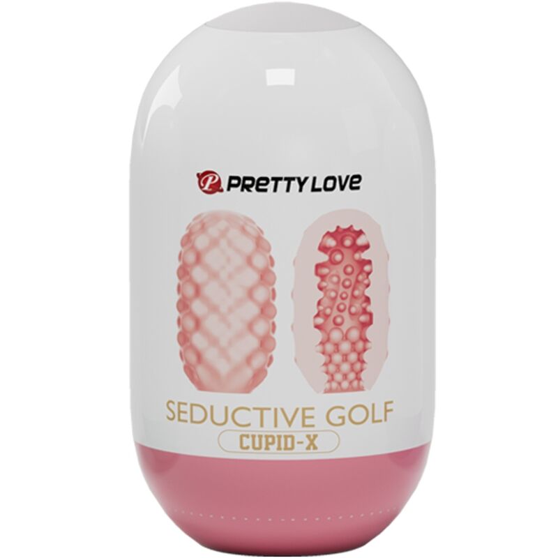 Masturbateur egg texture golf rose — emballage