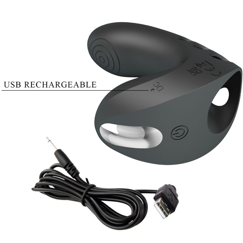 PRETTY LOVE VIBRATEUR DOIGT CAMELIA 7 VIBRATIONS NOIR