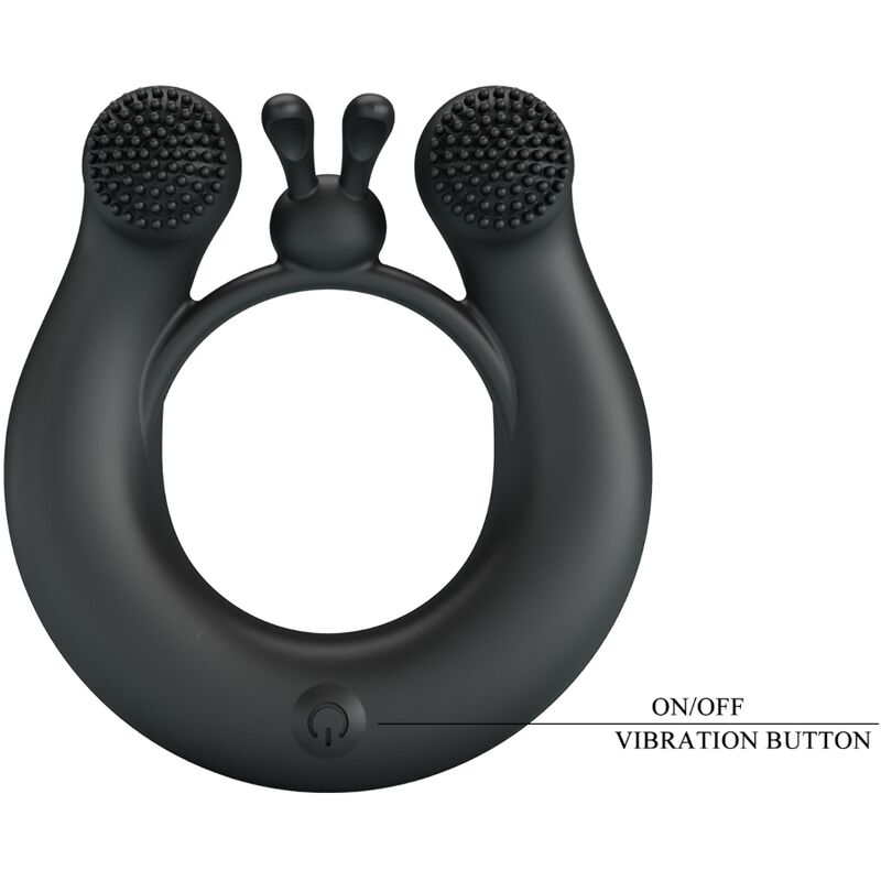 Cockring vibrant double moteur 12 modes — autre angle