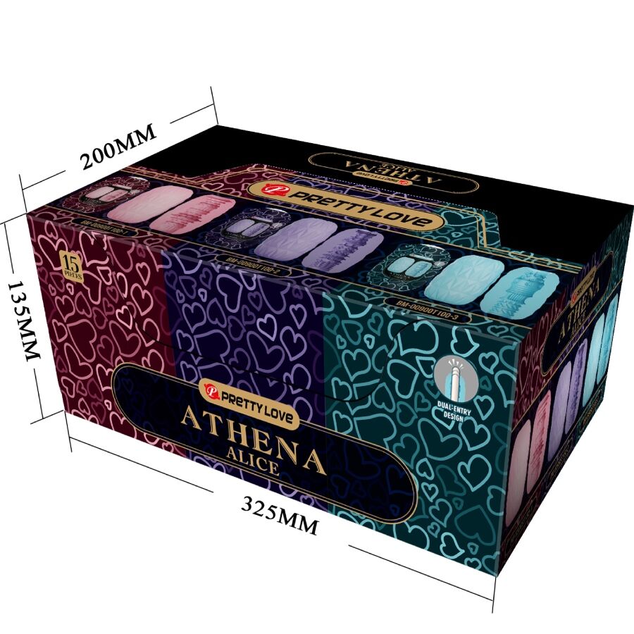 PRETTY LOVE ATHENA ALICE PACK 15 MASTURBATEURS MASCULINS DIVERS