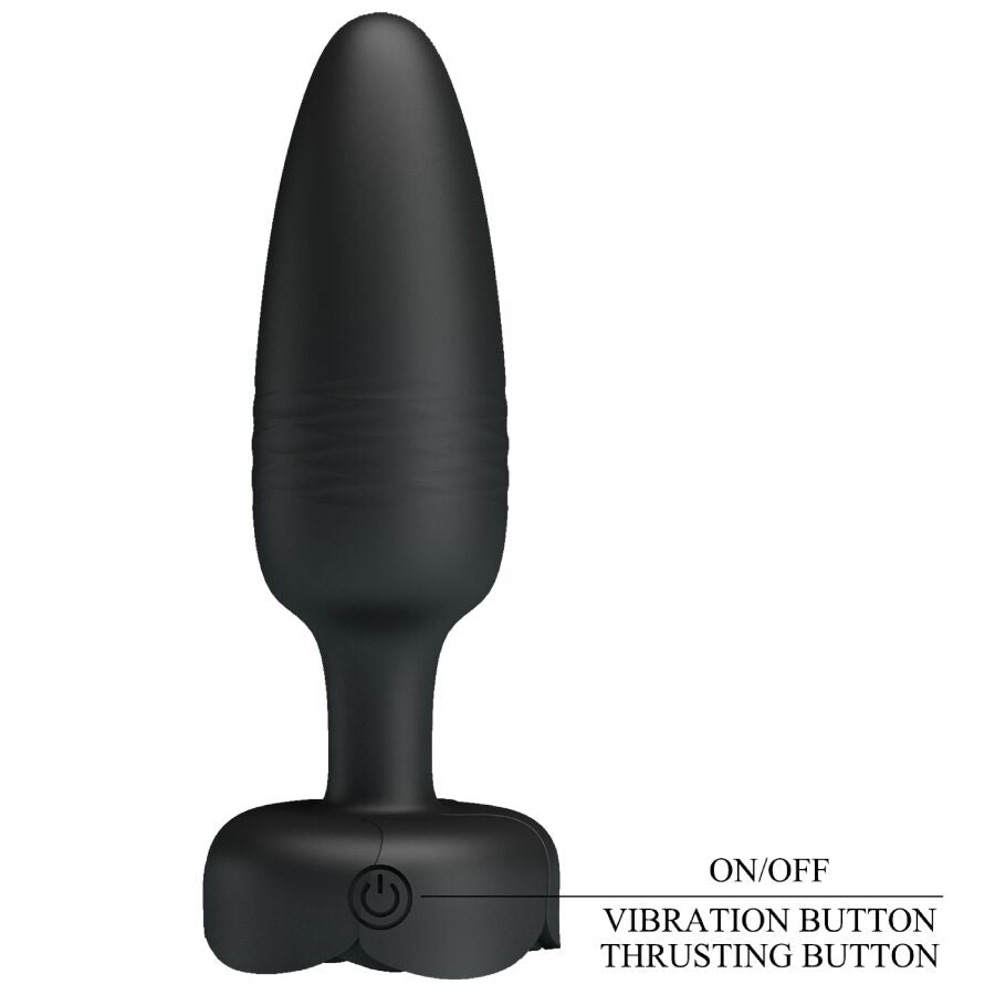 Base du plug Tarion : bouton marche/arrêt, bouton vibration et bouton va-et-vient