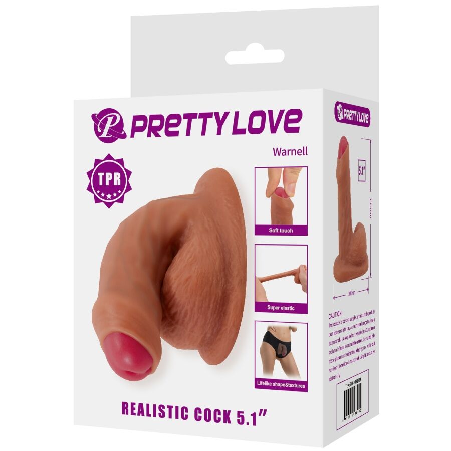 PRETTY LOVE WARNELL GODE ULTRA REALISTE ET ELASTIQUE 95 CM MULATO