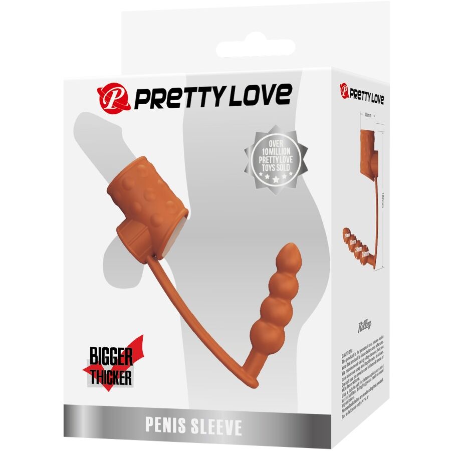 PRETTY LOVE MANCHON PENIS AVEC PLUG ANAL NATUREL