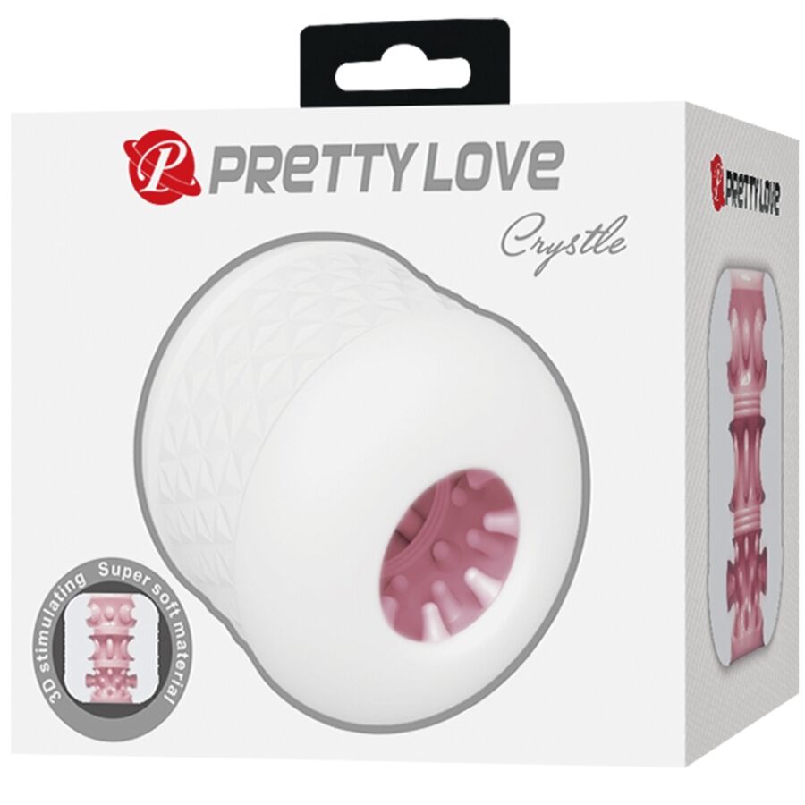 PRETTY LOVE MASTURBATEUR HOMME CRYSTLE BLANC