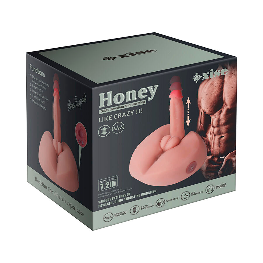 XISE GODEMICHET REALISTE HONEY MASTURBATEUR VIBRANT 25 CM