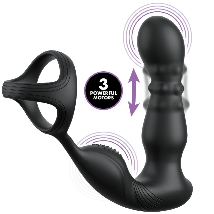 ANAL FANTASY ELITE COLLECTION ANNEAU ANAL VIBRANT ET MASSEUR AVEC TELECOMMANDE