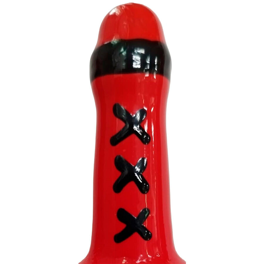 Préservatif fantaisie peint main — Amsterdam Rouge · Condomerie · PRÉSERVATIFS