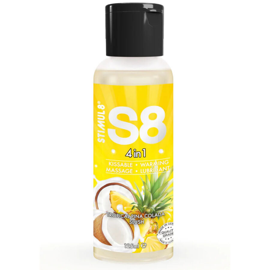 Lubrifiant gourmand chauffant 4en1 125 ml — S8 Dessert Piña Colada · Stimul8 · Lubrifiants aromatisés