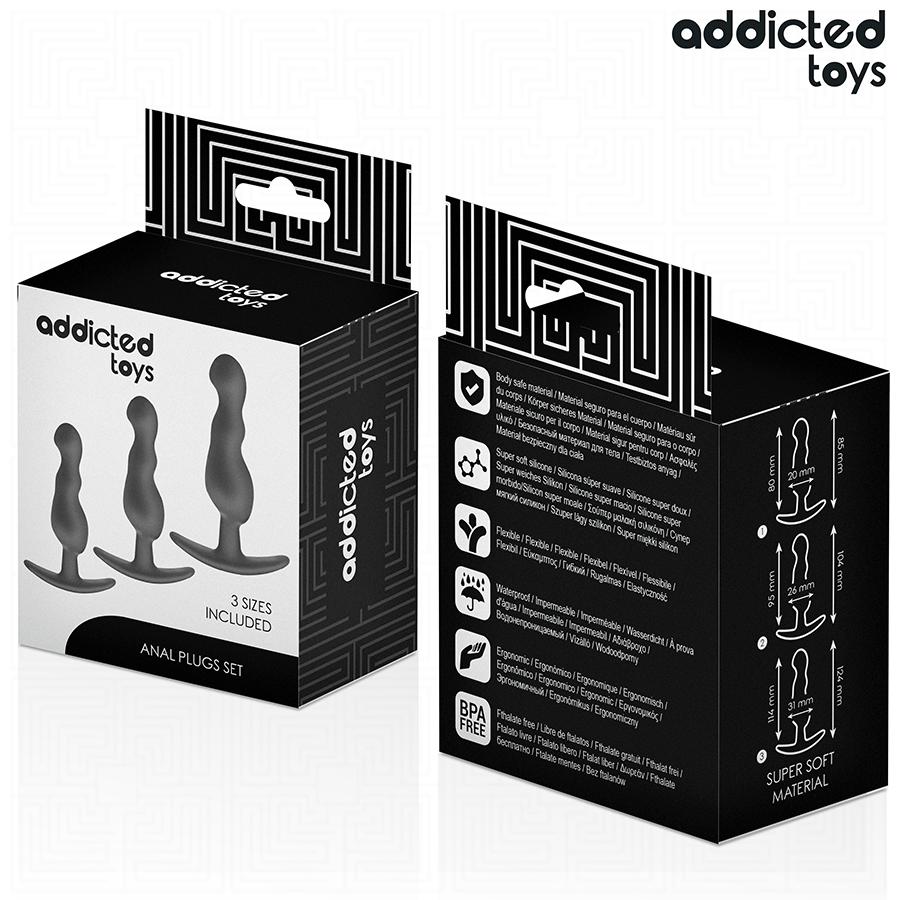 Kit 3 plugs ondulés progressifs — emballage