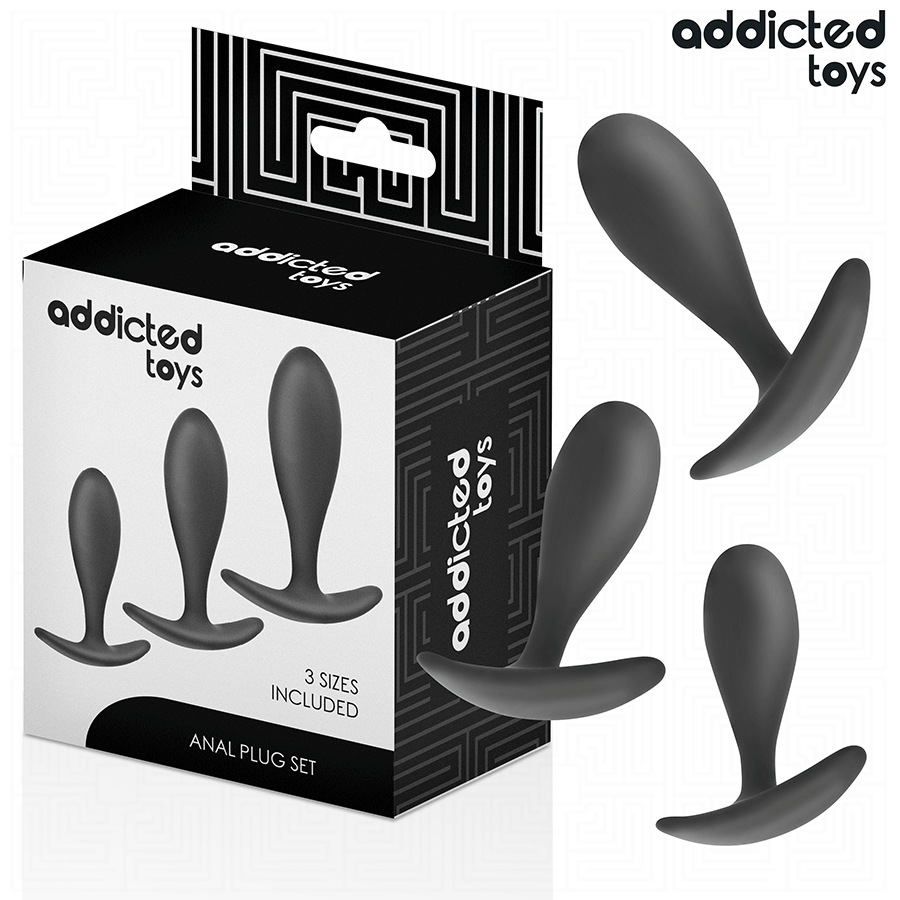 Kit 3 plugs lisses progressifs · Addicted Toys · Plugs