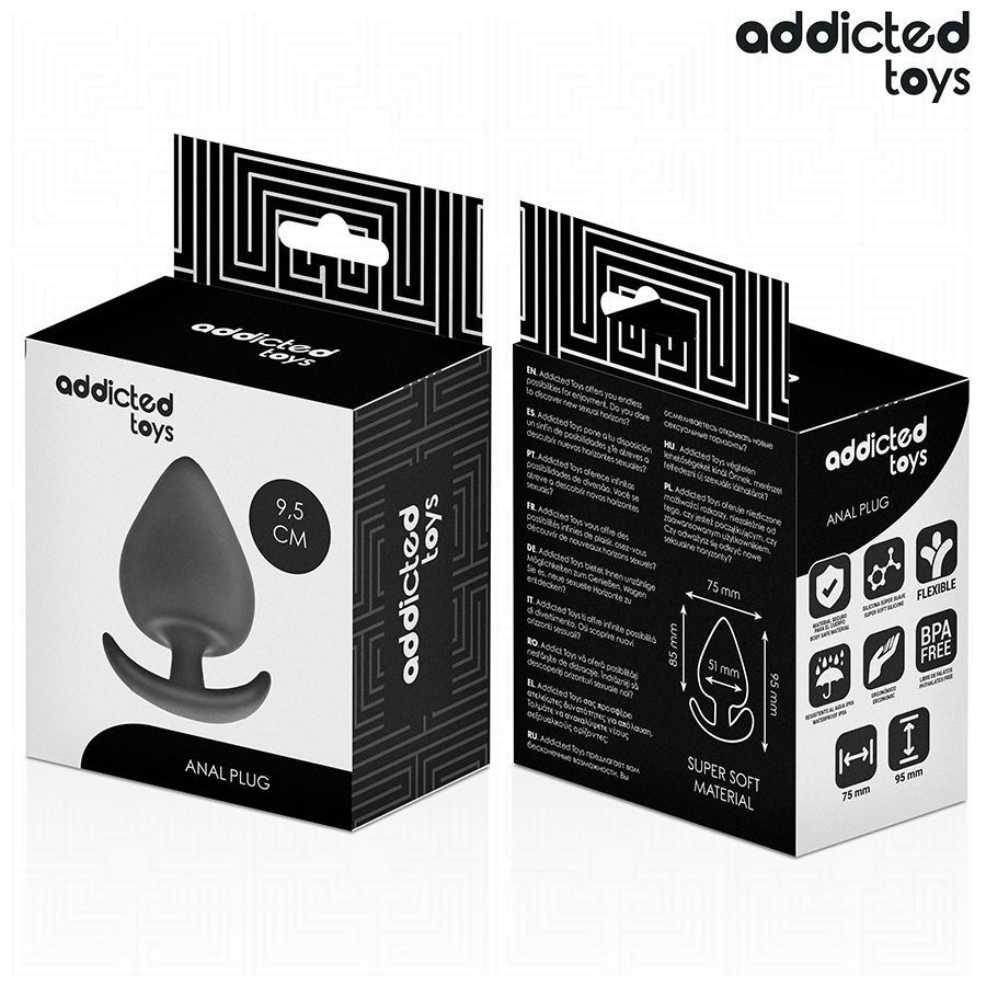Plug anal XL 9,5 cm — emballage